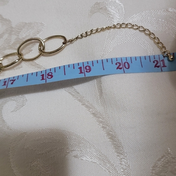 Vintage Statement  Gold Plated Necklace Big Black Plastic Roses w/ crystals. - Picture 6 of 10